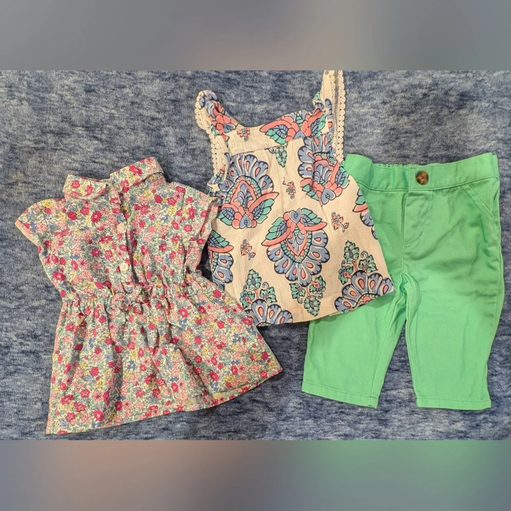 Carter's 3M Floral and Patterned Baby Outfit Set